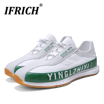 

2020 Popular Men Casual Shoes Comfortable Pu Leather Men Shoes Mens Anti Slip Walking Shoes Elastic Band Casual Sneakers Men