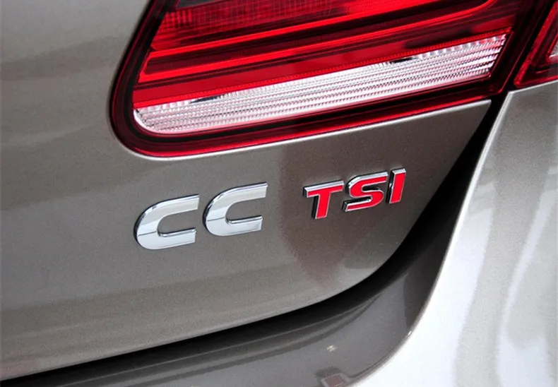Металлическая 3d эмблема TSI значок для стайлинга автомобилей Volkswagen Polo Golf 4 5 6 Passat B5