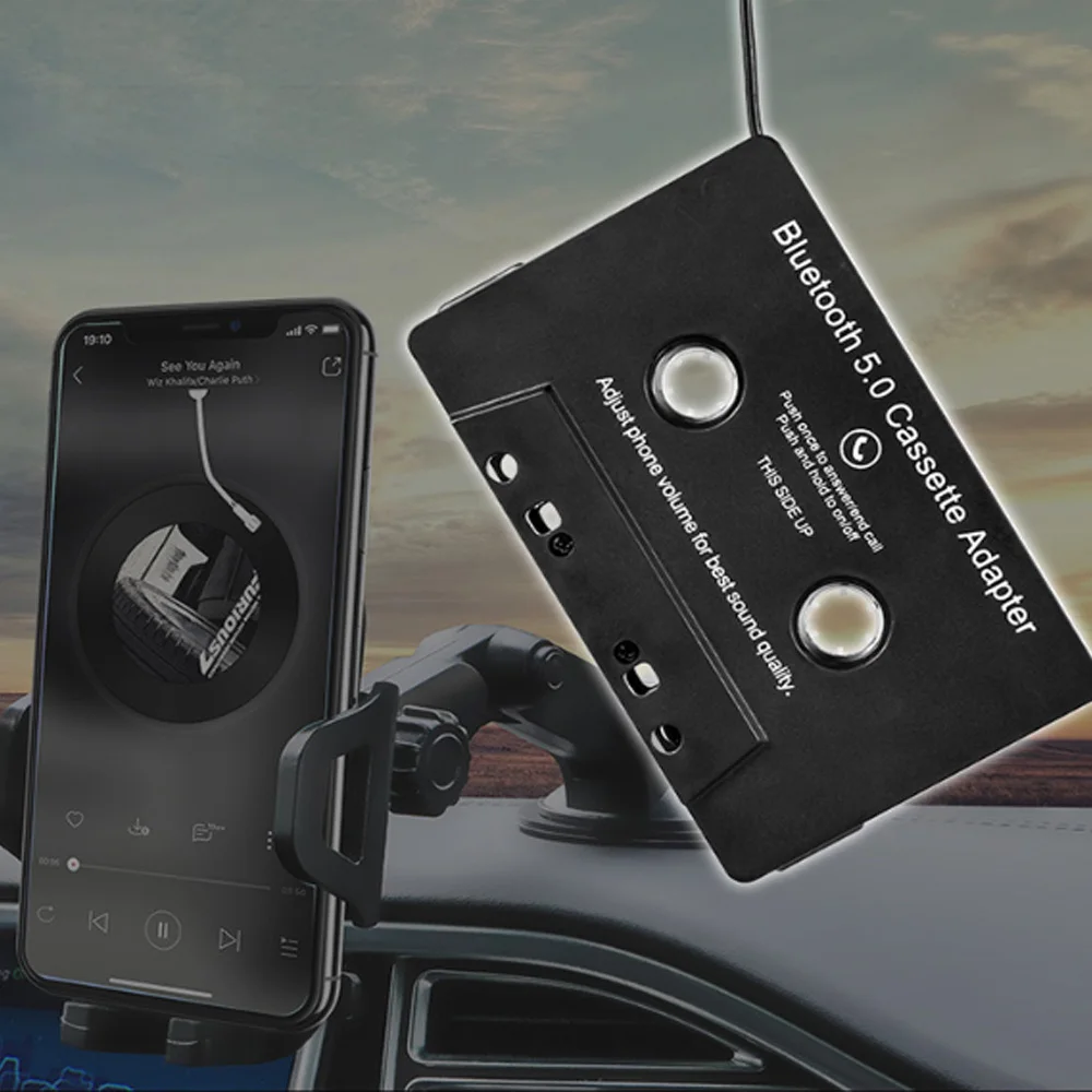 Adaptateur de cassette audio pour voiture, Bluetooth 5.0, cassette pour  smartphone, convertisseur stéréo - AliExpress