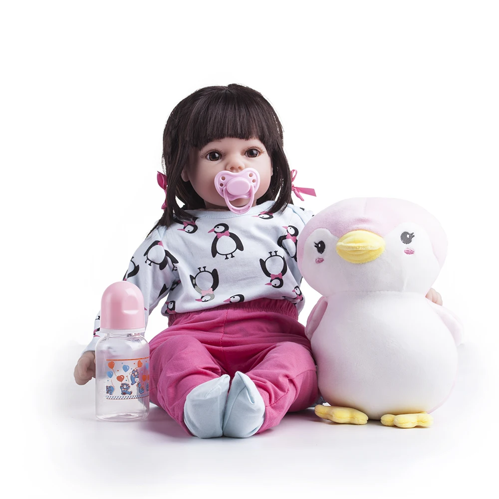 2" 55 см Reborn Baby Doll куклы реалистичные мягкие силиконовые настоящие мягкие сенсорные игрушки подарки для детей силиконовые куклы игрушки для девочек