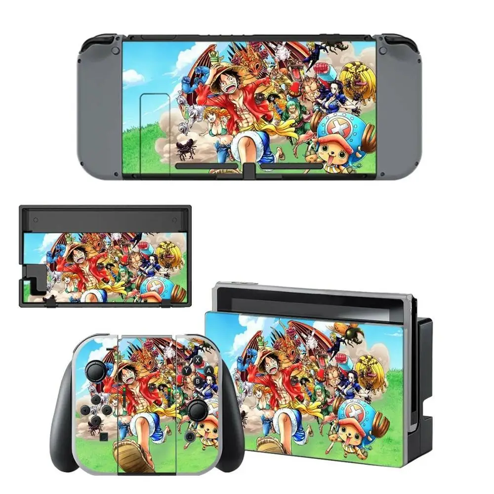 Чехол для nintendo switch one piece Luffy shand Switch Stickers наклейка для консоли nintendo Switch Joy-con контроллер Dock Skins - Цвет: YSNS2034