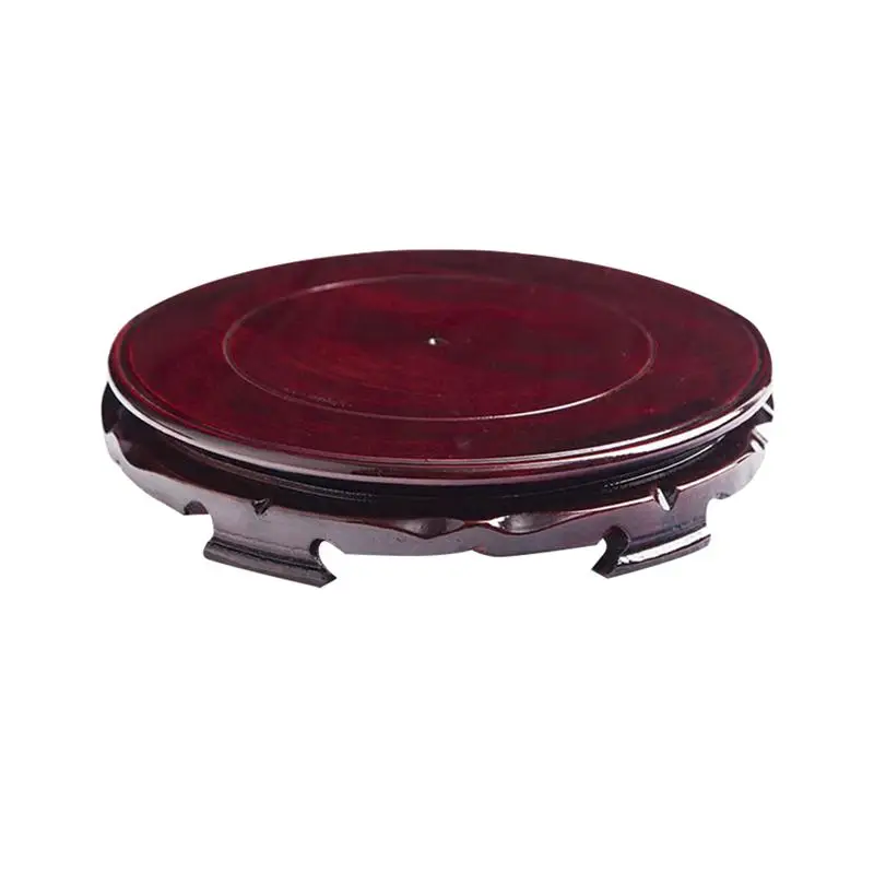 

WINOMO 20cm Round Wood Base Flowerpot Rotatable Available Plant Pot Saucer For Garden Balcony Fish Tank Tray(Brown)