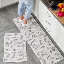 Коврики для кухни в скандинавском стиле, Нескользящие, маслостойкие, для двери, бытовые коврики, можно протирать, Длинные коврики