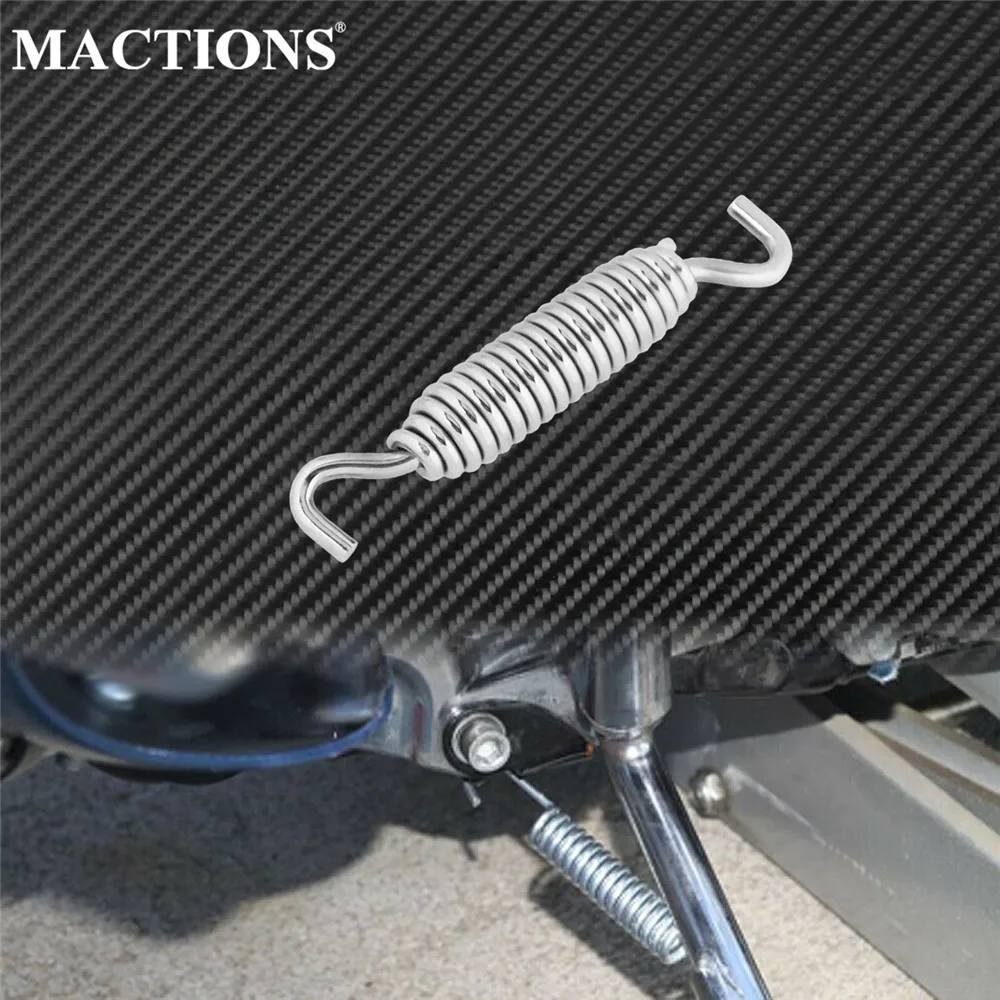 Universal Motorcycle Stand Kickstand Spring Chrome For Harley Touring 2007-2019 Softail 07-2017 Road King Street Glide Breakout |