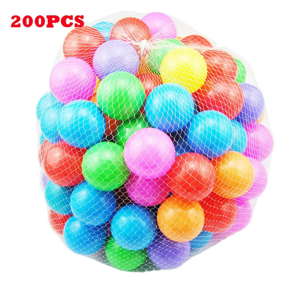 200 шт./лот, экологически чистый красочный мяч, мягкий пластик, красочный Океанский шар для бассейна, яма, забавная игрушка для купания, мягкая игрушка, Океанский волнистый шар - Цвет: 200pc Ocean Ball 01