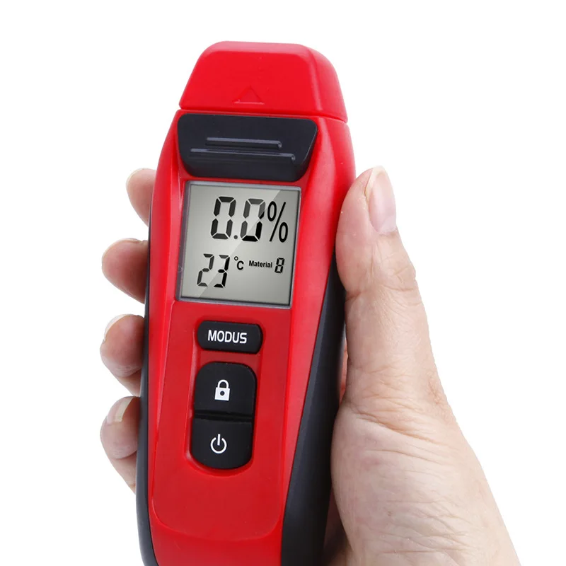 Горячий Портативный цифровой измеритель влажности древесины с двумя контактами тестер горячей влажности 0,5 процентов точность гигрометр детектор влажности древесины