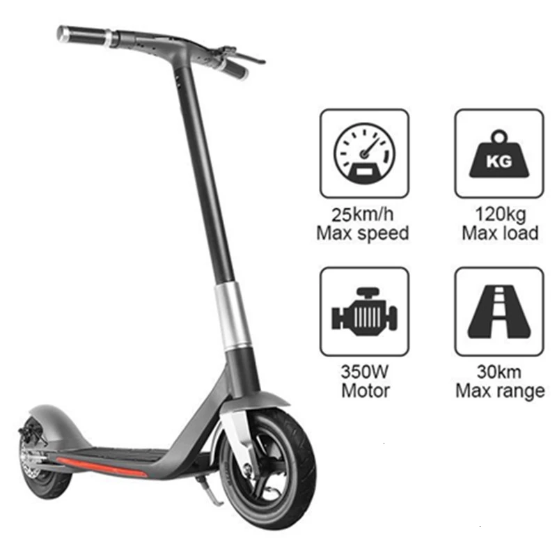 

New 8.5 Inch Foldable Electric Scooter Two Wheels Electric Scooter 350W 36V Kick Scooter For Adult