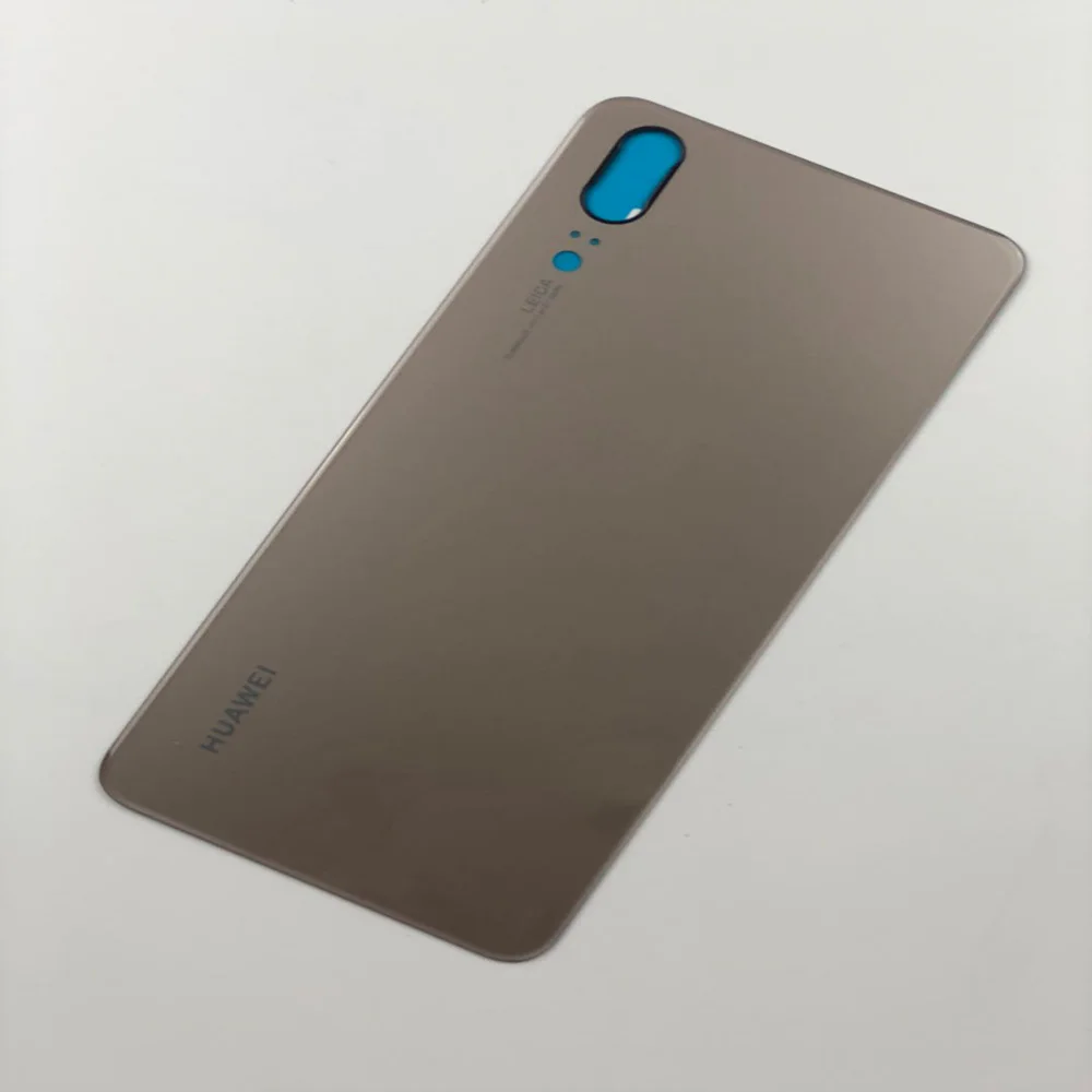 Gold for Huawei P20 3D стеклянный чехол на заднюю крышку для HUAWEI P20, задняя дверь Замена батареи чехол 5,8 дюймов липкая наклейка - Цвет: Gold for Huawei P20