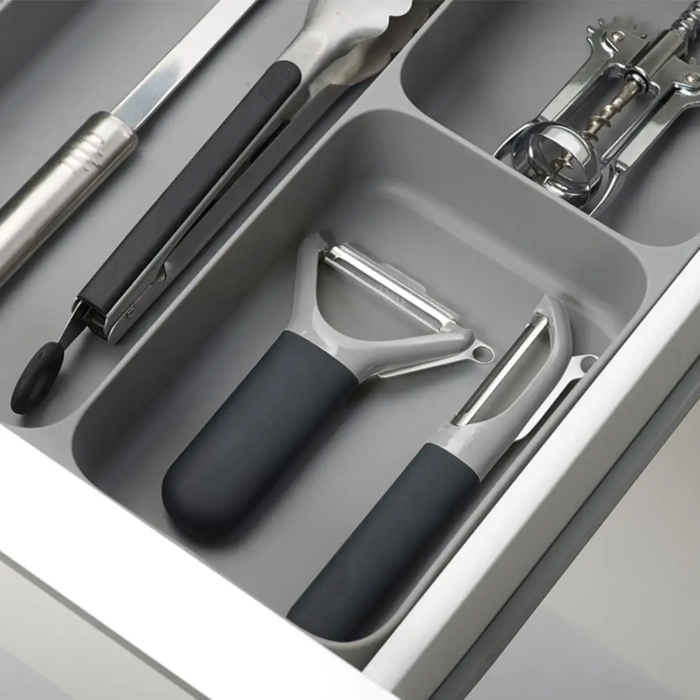 Кухонный ящик Органайзер столовые приборы палочки для еды нож и вилка ложка для супа лоток для кухонных принадлежностей посуда для хранения