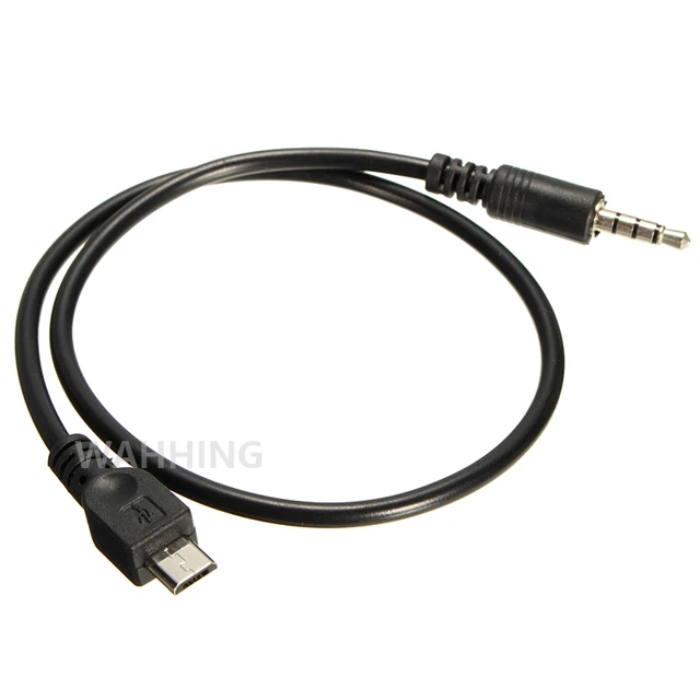 1pcs 5Pin Micro USB to 3.5mm Audio Cable Adapter Cord Car AUX Micro USB  Cable Jack for Computer Phone Charging Data Cable HY1398