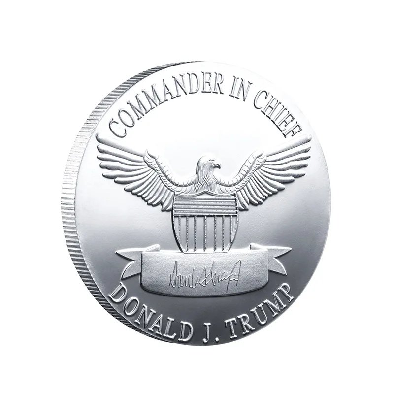 President Donald Trump Silver Plated Eagle Commemorative Coin