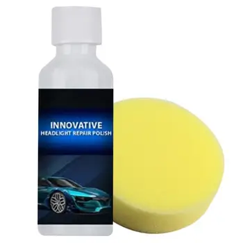 

20ml Car Headlight Repair Liquid Headlight Polishing Renewal Agent With Sponge