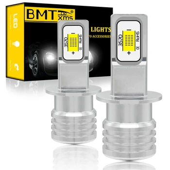 

BMTxms 2x Car H3 LED Fog Light Bulbs DRL Daytime Running Lamp Canbus No Error 1300LM Auto Accessories White Golden Crystal Blue