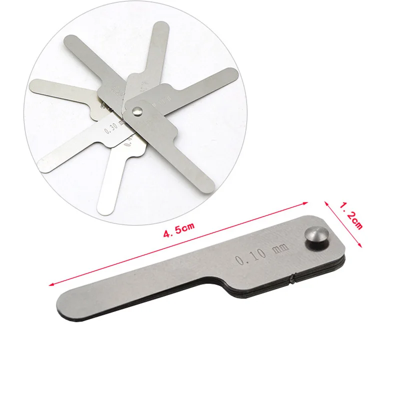 

1Set Stainless Steel Dental Gap Measuring Ruler Interproximal Enamel Gauge Dental Interproximal Reduction Gauge Dentist Material