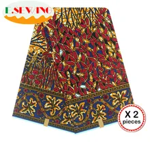 Африканская восковая ткань с принтом Анкара для шитья Анкара африканская ткань 12 ярдов нигерийская хлопковая ткань Гана для платья 81052
