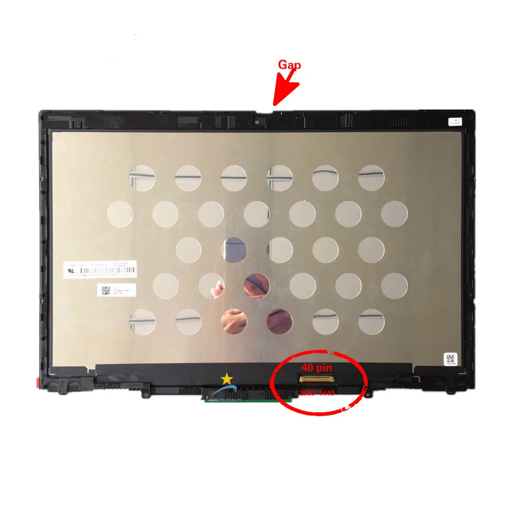 US $220.00 01YT250 Original New Full Lenovo  X1 YOGA 3rd Gen 20LF 140 QHD  LCD  LED Touch Screen Digitizer Assembly Bezel 40PIN