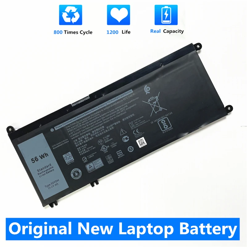 CSMHY 33YDH Laptop Battery For Dell Inspiron 17 7778 7779 7773 15 7577 G3 3579 5587 3779 7588 P30E Series | Компьютеры и офис