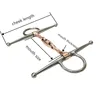 Stainless Steel Full Cheek Bit Twisted Copper Mouthpiece Horse Bit Equipment 12.3cm 6