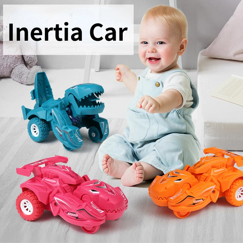 Toy Car Dinosaur Vehicle Inertia Car Christmas Party Gifts for Kids