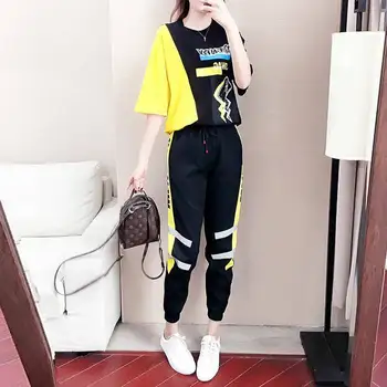 

2 Piece Sets Summer Clothes For Women Tracksuit Womens Outfits Fashion Streetwear Shirt Lounge Wear Sweatsuit