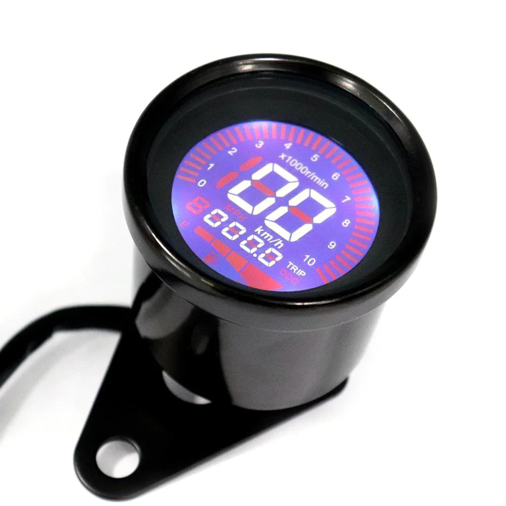 Acessórios da Motocicleta Universal Motocicleta Velocímetro Backlight Digital Tacômetro Odômetro Instrumentos Lcd 10 Cheap Instrumentos