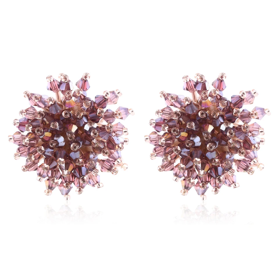 Женские серьги подвески Match Right модные с кристаллами эффектные украшения