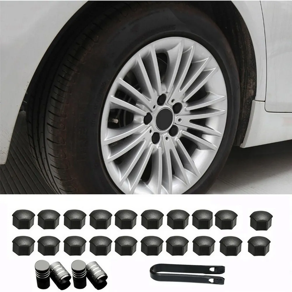 

29pcs ABS Hub Cover Fit for Tesla Model 3 Special Wheel Cover Screw Cap Hub Center Kit With Valve Mouth Car Accessories
