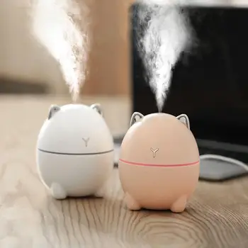 

Adoolla 200ML Cute Cat Shape Mini USB Air Humidifier Projection Light for Car Air Freshener Home