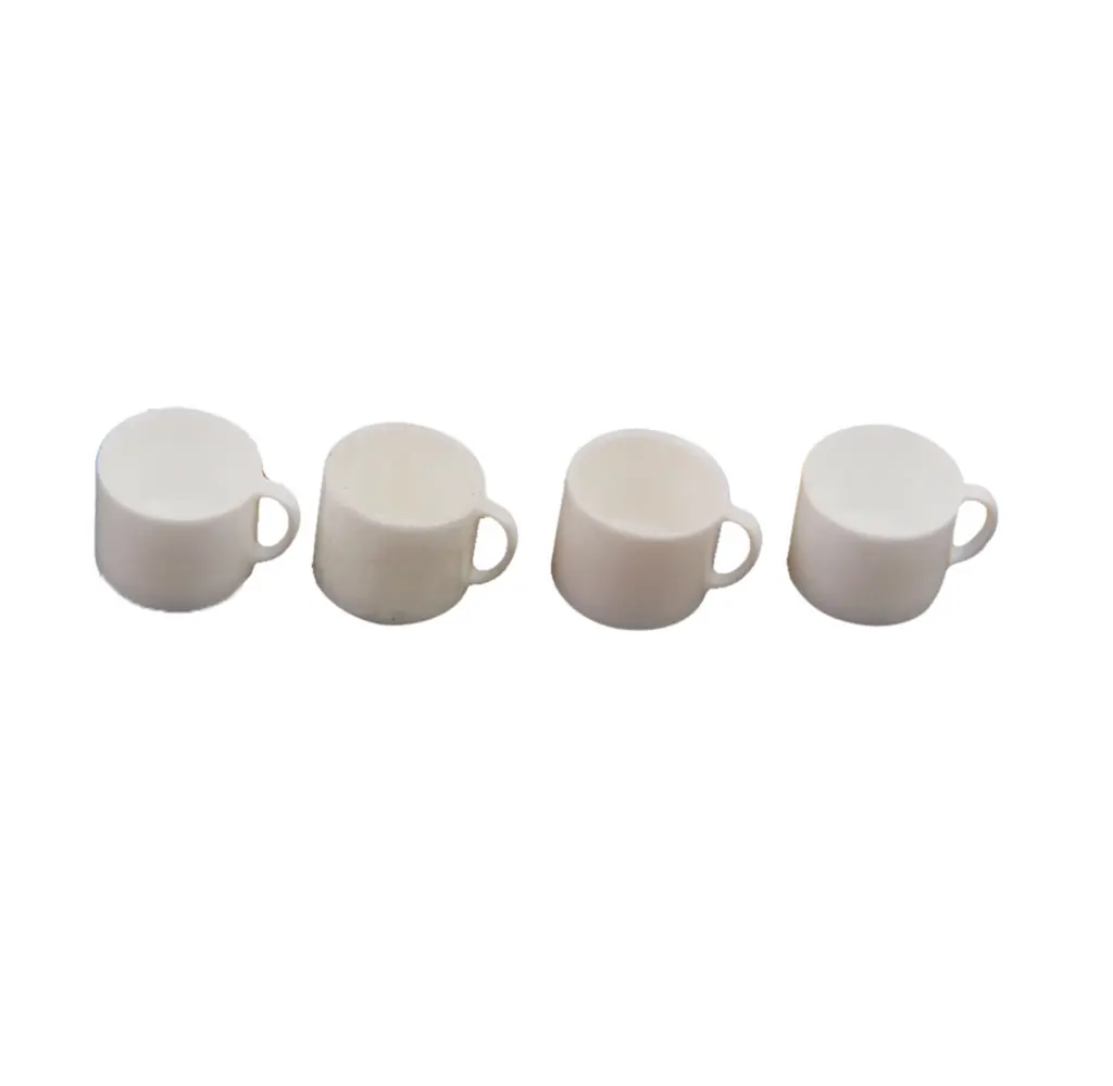 4pcs White Coffee Cup Tea Cups - 1/12 Scale Dollhouse Miniature Kitchen Accessories
