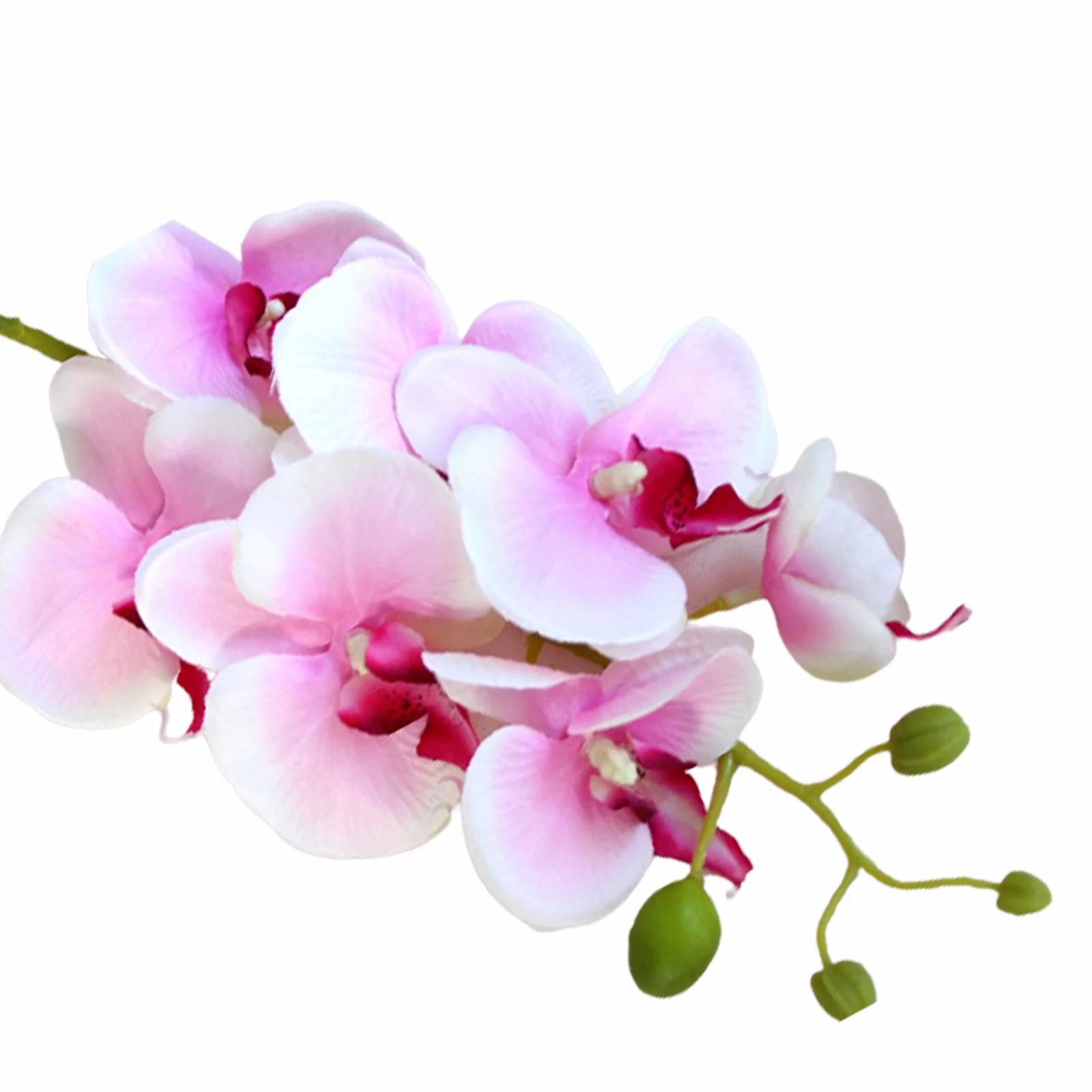 7head Hotel Artificial Butterfly Orchid Silk Flower Fake Table Garden Wedding Bedroom Party DIY Office Bouquet Home Decoration | Дом и сад