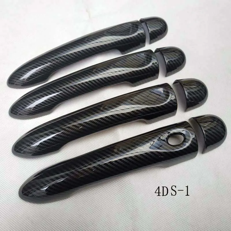 Pour Renault Megane 3 Iii 2009 2010 2011 2012 2013 2014 2015 2016 Chrome poignée de porte couverture voiture accessoires couleur Fiber de carbone