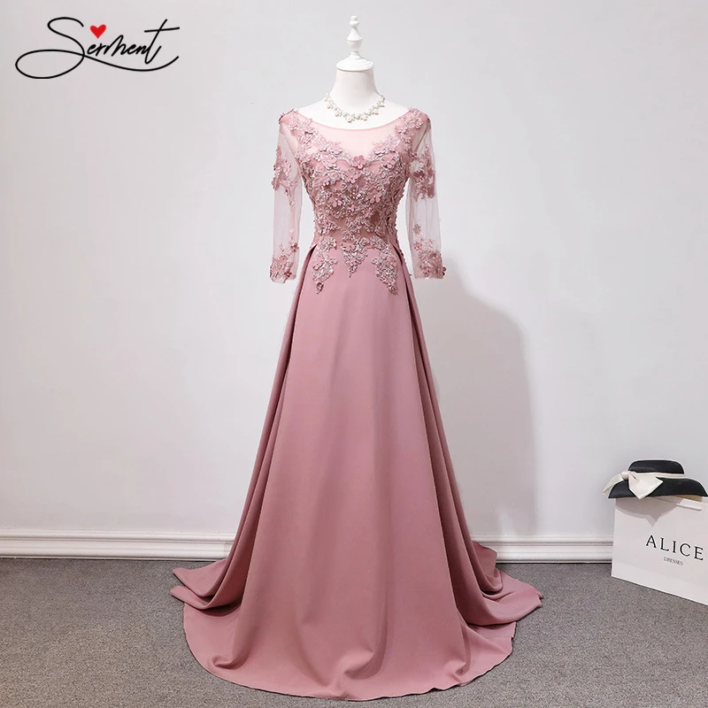 

OLLYMURS Evening Dress Female Foreign Trade Source 2019 New Banquet Temperament Queen Ladies Word Shoulder Fairy Toast Clothing