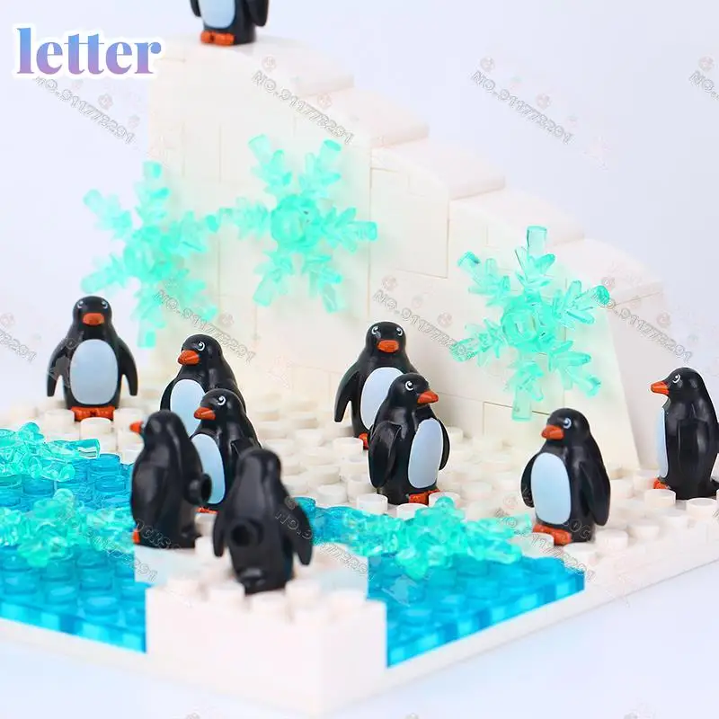 Конструктор игрушечный ледник Пингвины серия MOC | Игрушки и хобби