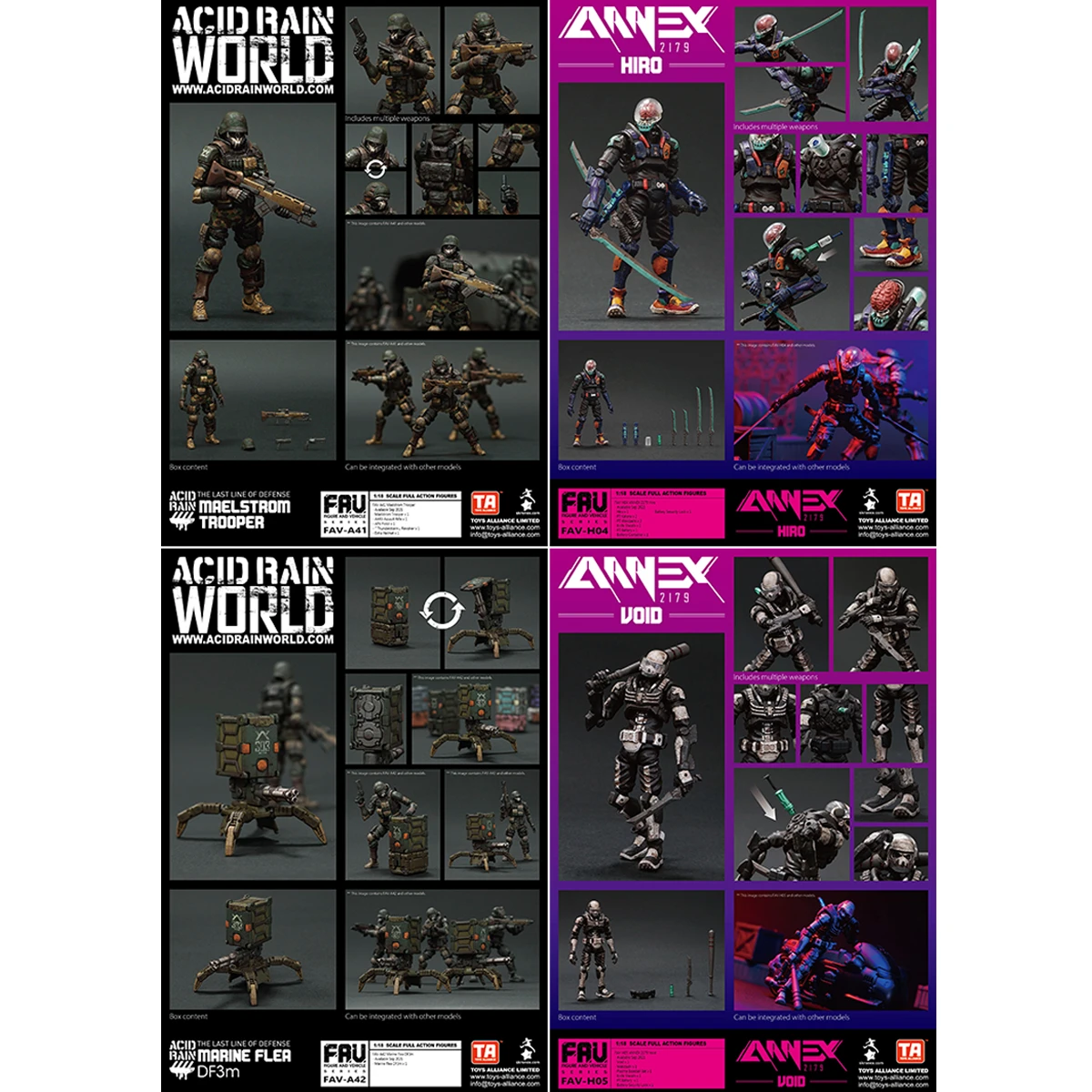 Acid Rain War Maelstrom Trooper 2のアクションフィギュア マリンフリーモデルdf3m H04 H05 Void Soldier 1 18 Fav 1 Null Aliexpress