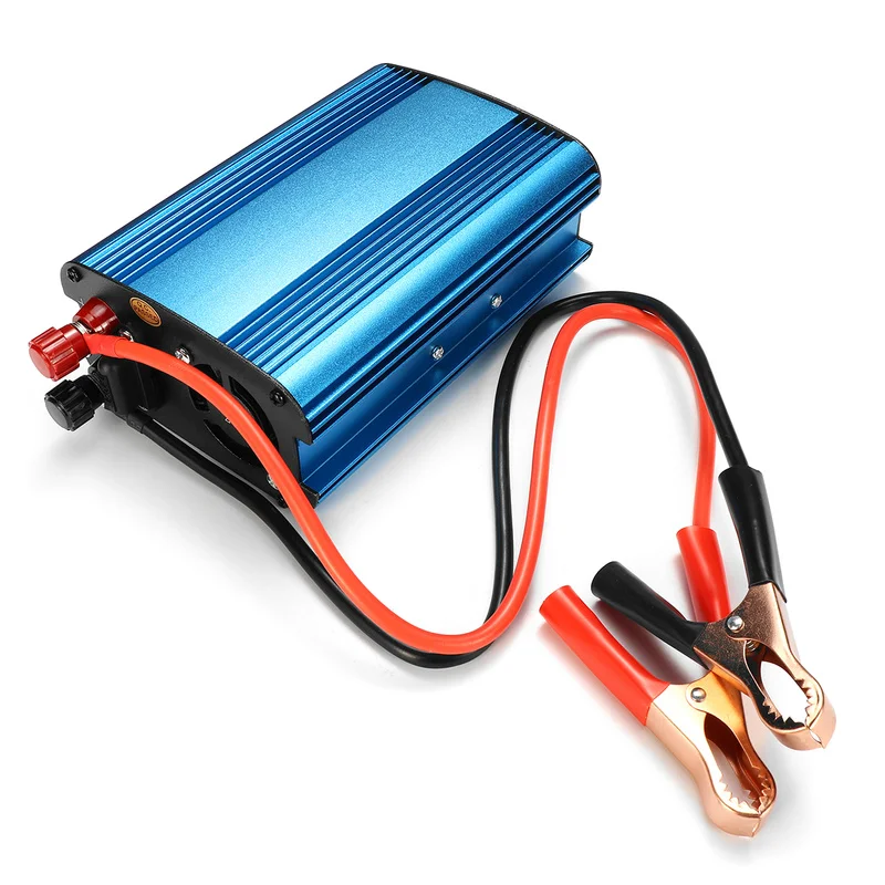 

24V DC to 220V LED Solar Power Inverter AC Modified Sine Wave Converter Built-in Cooling Fan Manual Switch