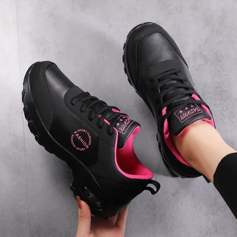 Women Flat Toning Shoes Outdoor Ladies Walking Sneakers Wedges Platform Spring Autumn Women Traveling Trainer Big Size