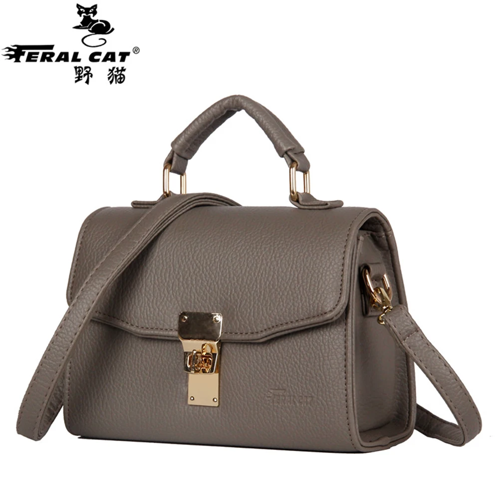 

Feral Cat Brand Crossbody Bags For Women 2020 PVC Leather Shoulder Messenger Bag Lady Travel Purses and Handbags Cross Body Bag