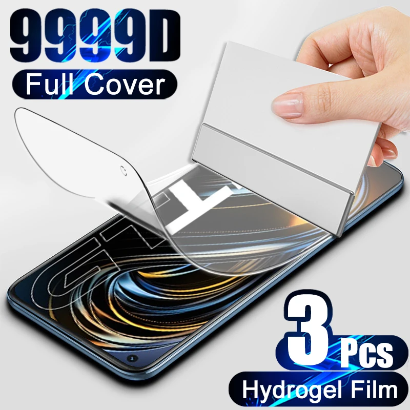 Гидрогелевая пленка с полным покрытием для Realme GT Neo 8 7 6 5 Pro защитная экрана X2 X50 X7 C3