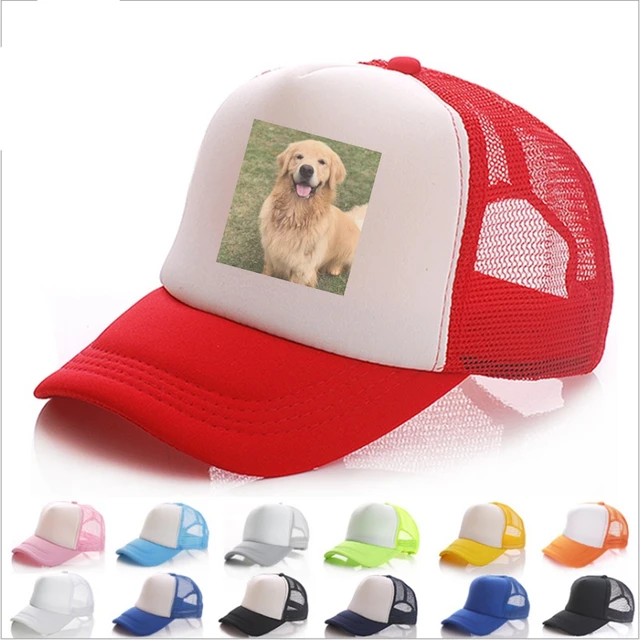 WZCX Printing Photos Advertising Outdoor Trucker Cap Men Shading Heat Customize Transfer Logo Summer Adjustable Dad Hat Mesh Cap 2