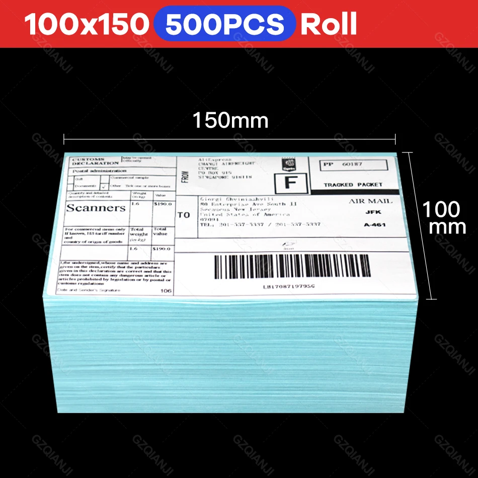 2021 Lastest USB Thermal Shipping Address Printer Waybill 100 110mm Shipping Label Printer For Express Logistic Label Paper Roll peri page printer Printers