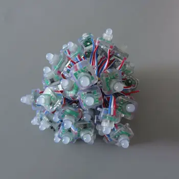 

2500x WS2811 RGB LED Pixel Full Color 800Kbps 12mm Square 12V IP68 R/W/B Wire jk1508