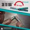 Zitour® Accurate Mitre Gauges for Mitre Saws Adjustable Angle Ruler Saw Protractor Ruler with Pencil Inclinometer Measuring Tool 5