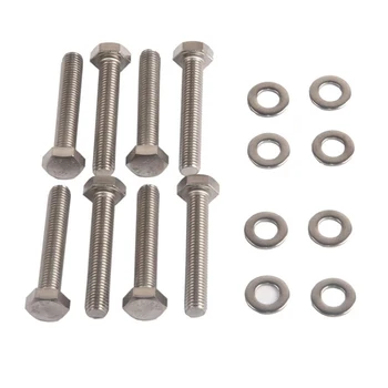 

Diesel Exhaust Manifold Stainless Steel Bolt Washer Gasket Set Repair Kit For Ford 7.3L Engine