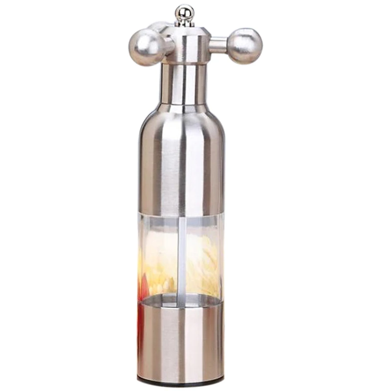 

1Pcs Stainless Steel Pepper Grinder Mill Kitchen Pepper Mill Salt Gadgets Milling Machine Supplies