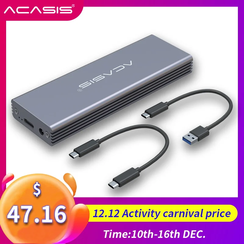 

Acasis NVME External SSD Case USB 3.0 Type-c for MacBook Air Pro Retina 2014 2015 SSD Mobile Hard Disk Case