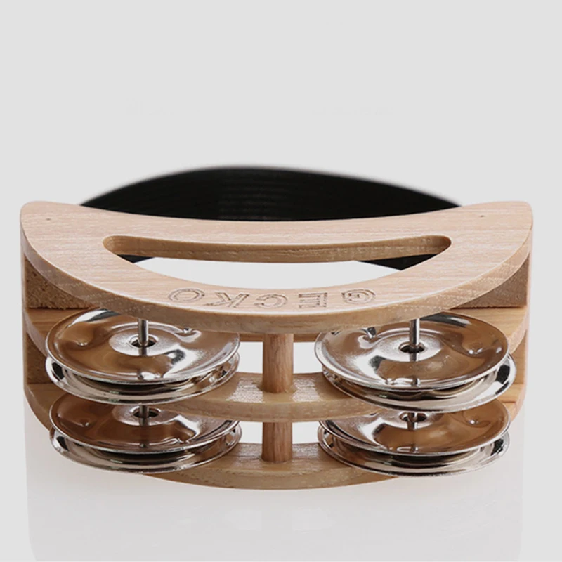 GECKO эллиптический Cajon Box барабаны компаньон аксессуар для ног Jingle бубен для ручных ударных инструментов