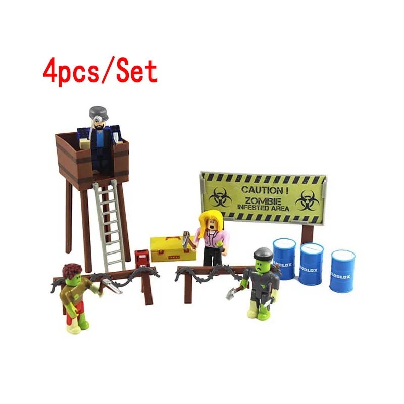 21 24pcs Roblox Zombie Attack Action Figures Playset Kids Birthday Xmas Toy Gift - roblox zombie attack update