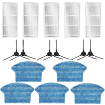 

16Pcs/Set Side Brush Filter Mop Cloth For Midea VCR03 Robot Vacuum Cleaner Parts Replacement Attachment
