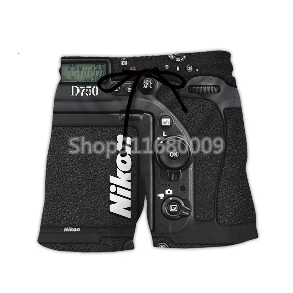 Красивые шорты для камеры D750 DSLR с 3D принтом мужские пляжные морской рыбой мужчин