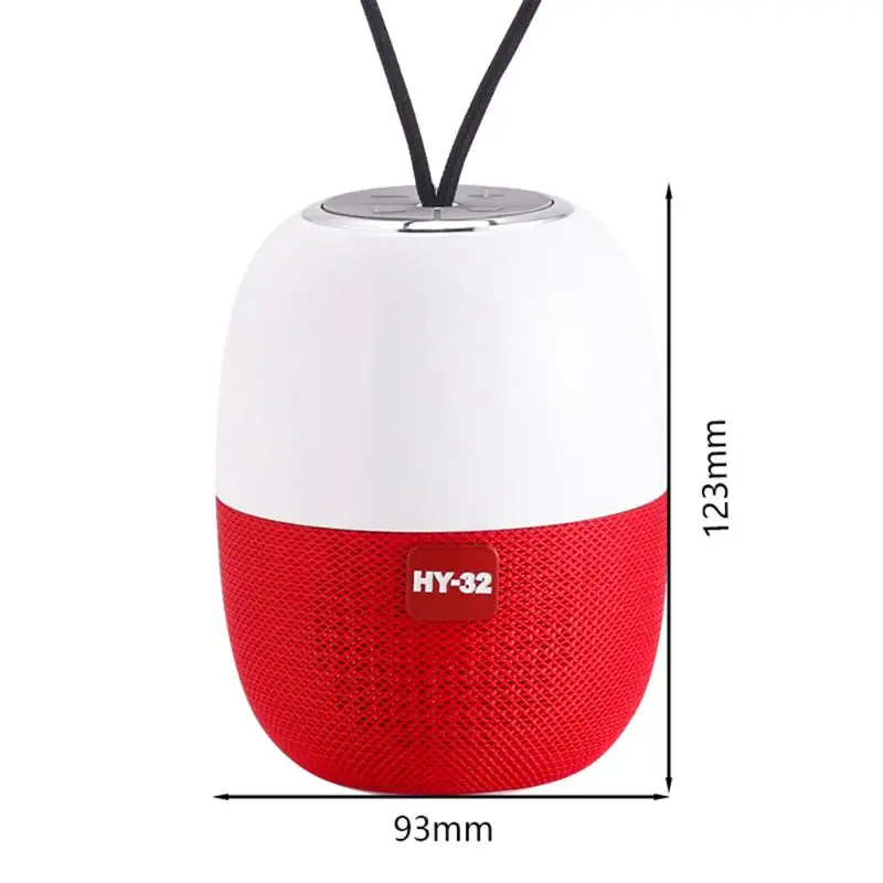 HY32 мини ручной круглый динамик Bluetooth беспроводной бас звук стерео сабвуфер Поддержка громкой связи U диск TF карта AUX